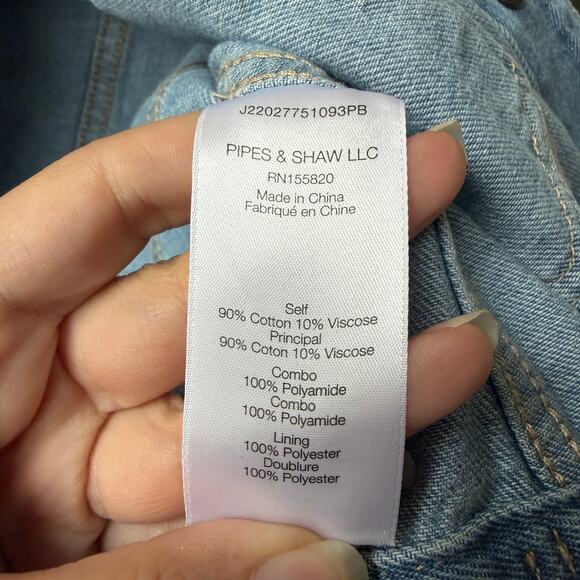 Veronica Beard Emelia Combo Denim Bomber Jacket Size S - Picture 5 of 6